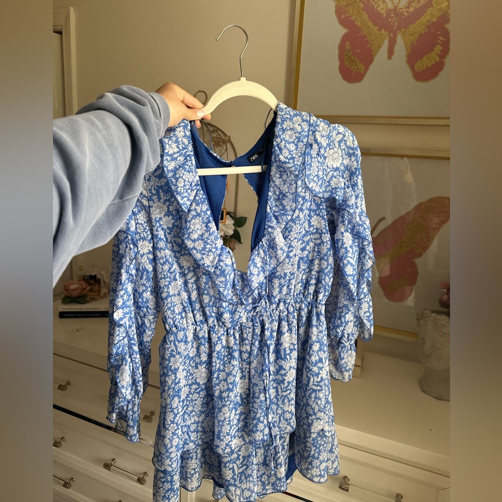 ZARA FLORAL ROMPER